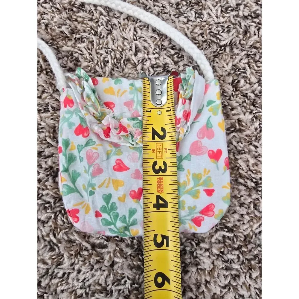 Rachel Zoe Toddler Girl Floral Heart Dress Purse Set 3T Cotton Spring Summer